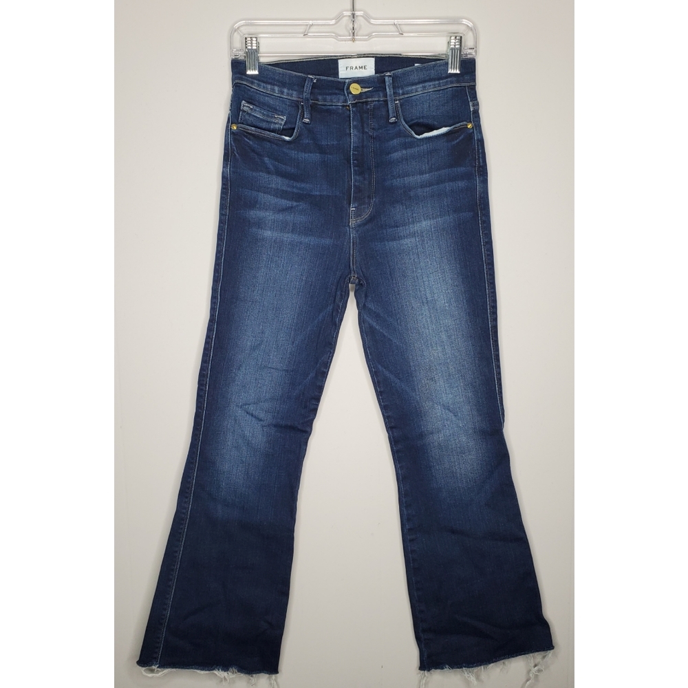 Frame Le Sylvie Kick Boot Raw Edge -Size 28 - image 2